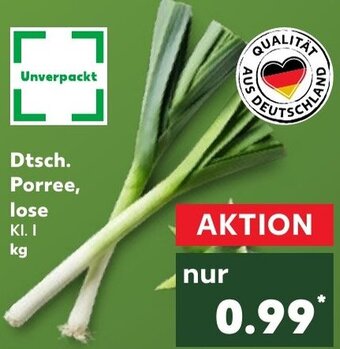 Kaufland Dtsch. Porree, lose Angebot