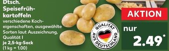 Kaufland Dtsch. Speisefrühkartoffeln 2,5 kg Sack Angebot