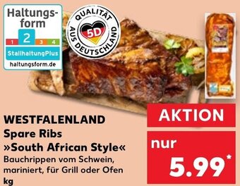 Kaufland WESTFALENLAND Spare Ribs South African Style Angebot