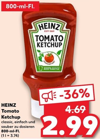 Kaufland HEINZ Tomato Ketchup 800-ml-FI. Angebot