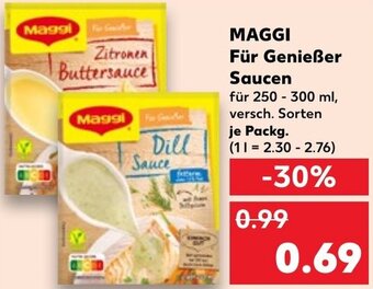 Kaufland MAGGI Für Genießer Saucen Angebot