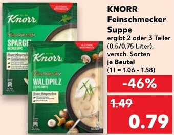 Kaufland KNORR Feinschmecker Suppe Angebot