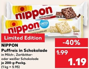 Kaufland NIPPON Puffreis in Schokolade 200 g Packg. Angebot
