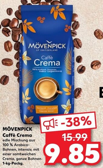 Kaufland MÖVENPICK Caffè Crema 1 kg Packg. Angebot