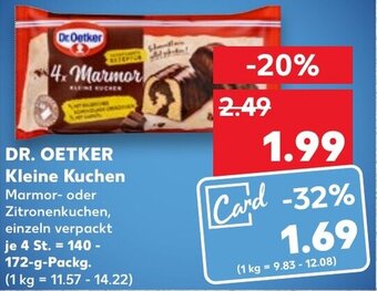 Kaufland DR. OETKER Kleine Kuchen 140-172 g Packg. Angebot