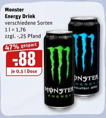 REWE Kaufpark Monster Energy Drink 0,5 L Dose Angebot