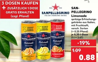 Kaufland SAN PELLEGRINO Limonade 0,33 L Dose Angebot