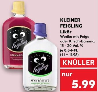 Kaufland KLEINER FEIGLING Likör 0,5 L-Fl. Angebot