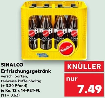 Kaufland SINALCO Erfrischungsgetränk Ka. 12x1 L-PET-Fl. Angebot