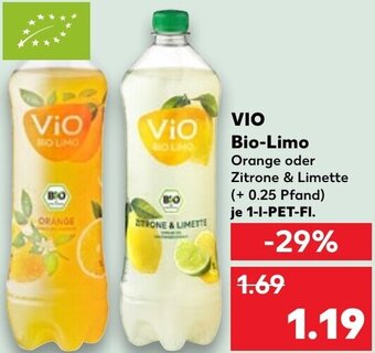 Kaufland VIO Bio-Limo 1 L-PET-Fl. Angebot
