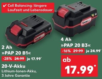 Kaufland PARKSIDE 20 V Akku Angebot