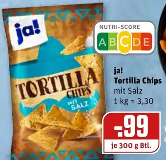 REWE Kaufpark ja! Tortilla Chips 300g Angebot