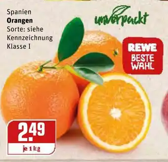 REWE Kaufpark Spanien Orangen 1kg Angebot