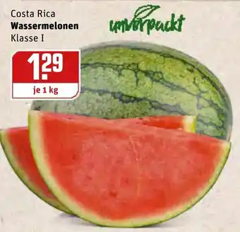 REWE Kaufpark Costa Rica Wassermelon 1kg Angebot