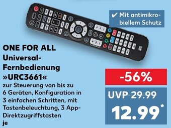 Kaufland ONE FOR ALL Universal-Fernbedienung URC3661 Angebot
