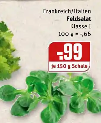 REWE Kaufpark Frankreich/Italien Feldsalat 150g Angebot