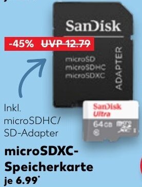 Kaufland SanDisk microSDXC-Speicherkarte Angebot