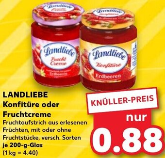 Kaufland LANDLIEBE Konfitüre oder Fruchtcreme 200 g Glas Angebot