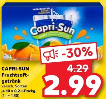Kaufland CAPRI-SUN Fruchtsaftgetränk 10x0,2 L Packg. Angebot