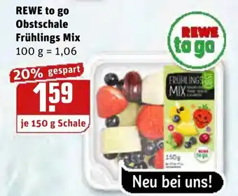 REWE Kaufpark Rewe to go Obstschale Frühlings Mix 150g Angebot