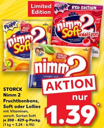 Kaufland STORCK Nimm 2 Fruchtbonbons, Soft oder Lollies 200-429 g Packg. Angebot