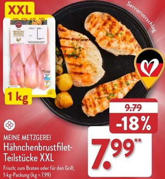 Aldi Nord MEINE METZGEREI Hähnchenbrustfilet-Teilstücke XXL 1 kg Packung Angebot