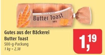 Markant Gutes aus der Bäckerei Butter Toast 500-g-Packung Angebot