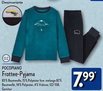 Aldi Nord POCOPIANO Frottee-Pyjama Angebot