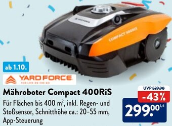 Aldi Nord YARD FORCE Mähroboter Compact 400RiS Angebot