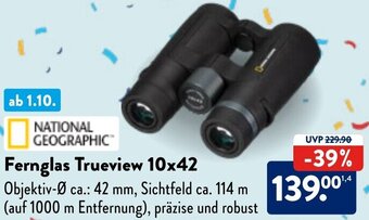 Aldi Nord NATIONAL GEOGRAPHIC Fernglas Trueview 10x42 Angebot