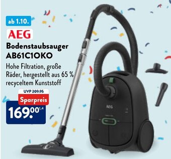 Aldi Nord AEG Bodenstaubsauger AB61C1OKO Angebot