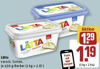 REWE Lätta 450 g Becher Angebot