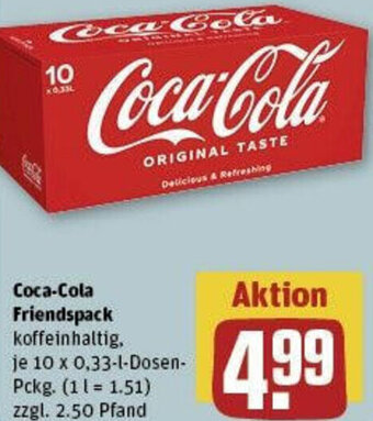 REWE Coca-Cola Friendspack 10x0,33 L Angebot