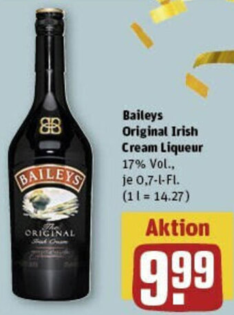 REWE Baileys Original Irish Cream Liqueur 0,7 L-Fl. Angebot