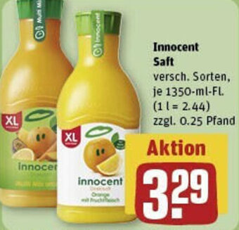 REWE Innocent Saft 1350 ml Fl. Angebot