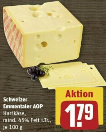 REWE Schweizer Emmentaler AOP 100 g Angebot