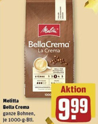 REWE Melitta Bella Crema 1000 g Btl. Angebot
