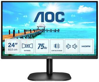 Conrad Aoc 24b2xdam led-monitor eek f (a - g) 60.5 cm (23.8 zoll) 1920 x 1080 pixel 16:9 4 ms Angebot