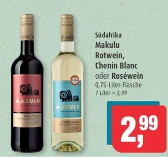 Markant Makulu Rotwein, Chenin Blanc oder Roséwein 0,75-L Angebot