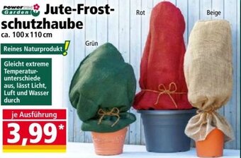 Norma Power Garden Jute Frost schutzhaube ca. 100 x 110 cm Angebot