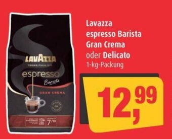 Markant Lavazza espresso Barista Gran Crema oder Delicato 1-kg-Packung Angebot