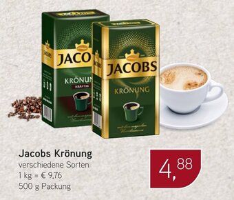 Dornseifer Jacobs Krönung verschiedene Sorten 500 g Packung Angebot