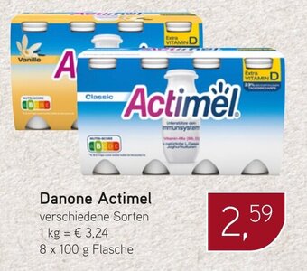 Dornseifer Danone Actimel verschiedene Sorten 8 x 100 g Flasche Angebot