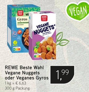 Dornseifer REWE Beste Wahl Vegane Nuggets oder Veganes Gyros 300 g Packung Angebot
