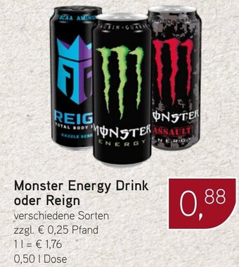 Dornseifer Monster Energy Drink oder Reign verschiedene Sorten 500ml Angebot