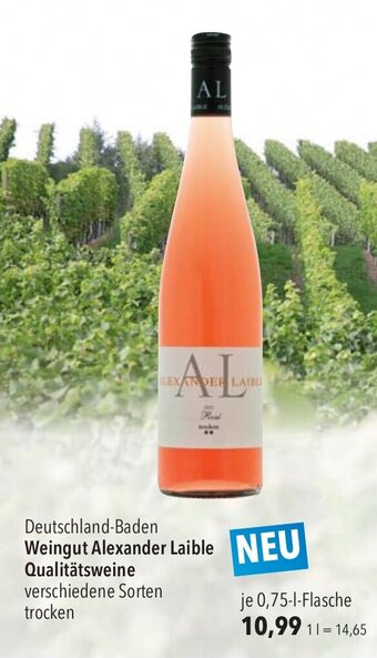 CITTI Markt Weingut Alexander Laible Qualitätsweine verschiedene Sorten trocken 750ml Angebot