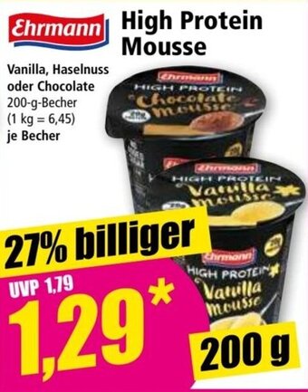 Norma Ehrmann High Protein Mousse 200 g Becher Angebot