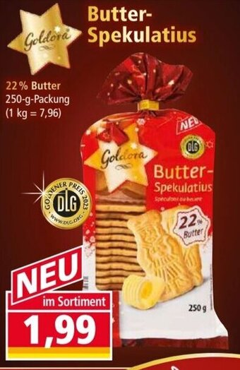 Norma Butter-Goldora Spekulatius 250 g Packung Angebot