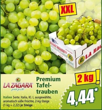 Norma LA ZAGARA Premium Tafel-trauben 2 kg Angebot