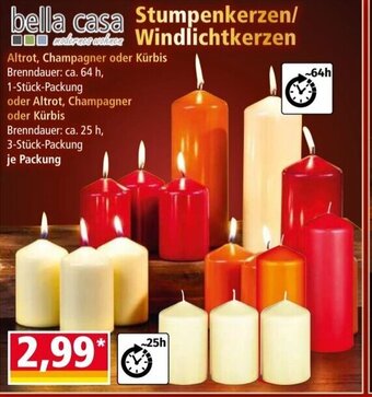 Norma bella casa Stumpenkerzen/Windlichtkerzen Angebot